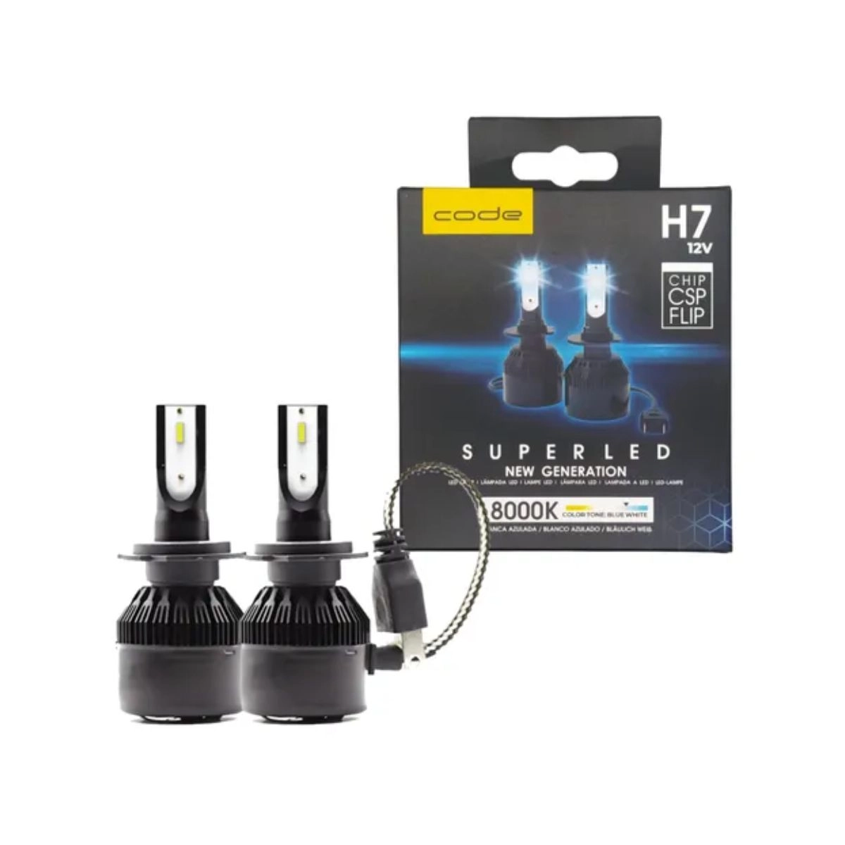 Lâmpadas Automotivas 2un LED 12V 8000K Code by Tech one