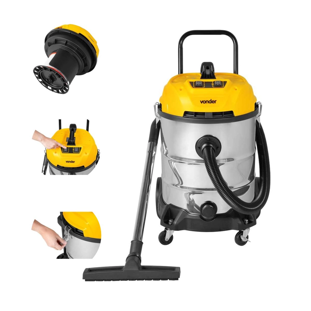 Aspirador de Pó e Líquidos 2400W APV2460 220V VONDER  Aspirador de Pó e Líquidos 2400W APV2460 220V VONDER
