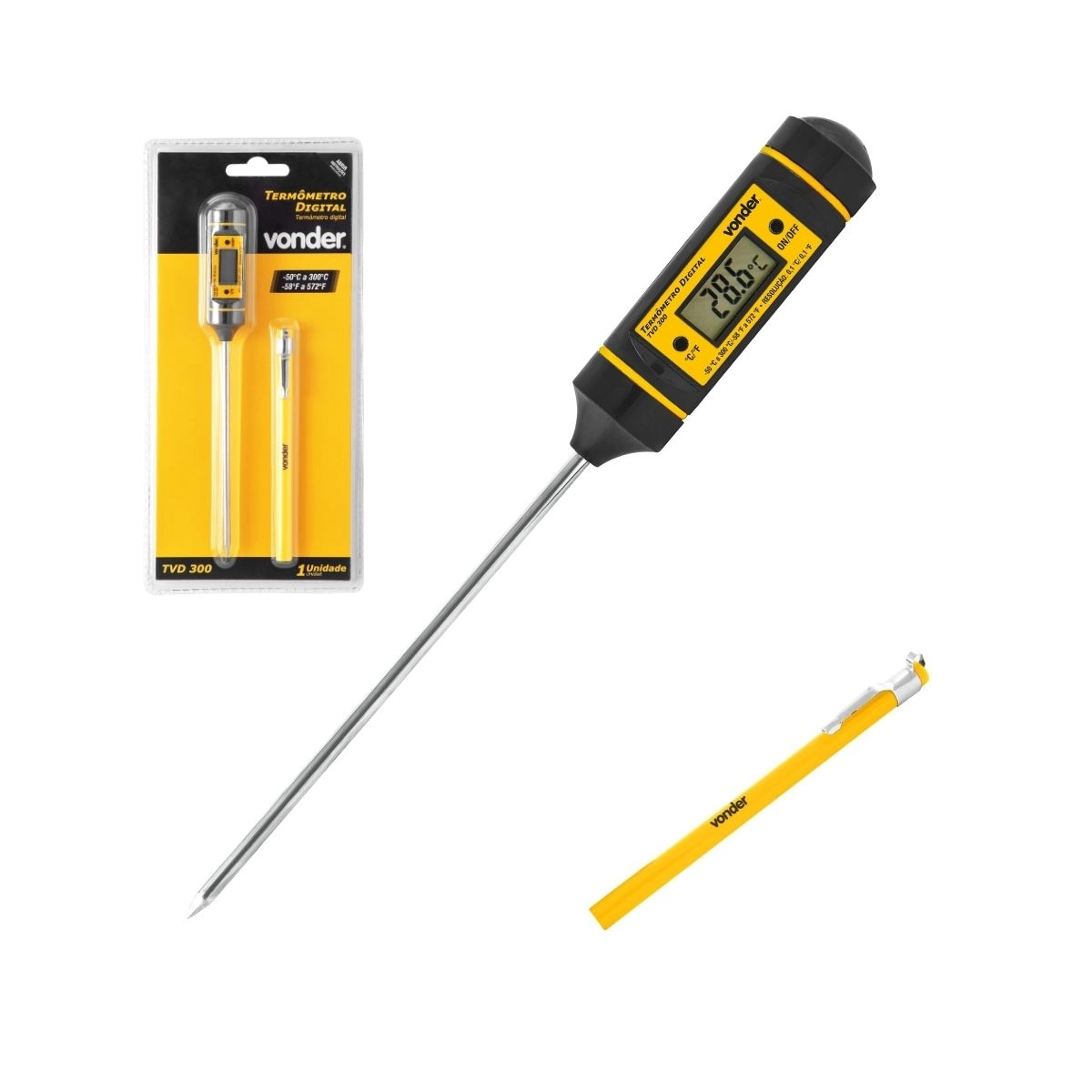 Termômetro digital tipo espeto TVD300 VONDER 