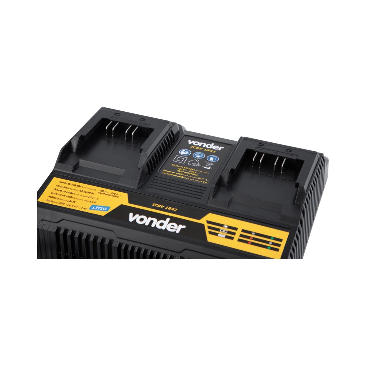 Carregador bateria duplo 18V  ICBV1842 VONDER 