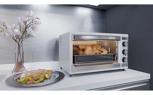 Forno Elétrico Branco 50l Dupla Resistência Pfe52b Philco Forno Elétrico Branco 50l Dupla Resistência Pfe52b Philco