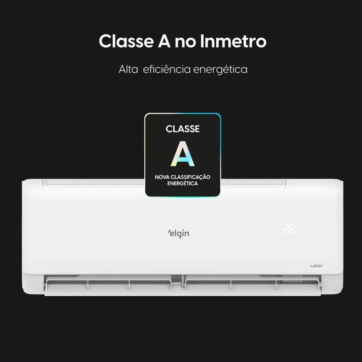 Ar Condicionado Split High Wall Eco Inverter II 12000 BTUs Frio WiFI ELGIN 220V Ar Condicionado Split High Wall Eco Inverter II 12000 BTUs Frio WiFI ELGIN 220V