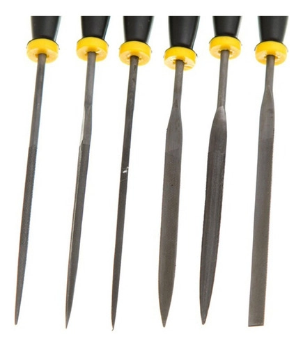 Jogo de limas agulha com cabo com 6 peças VONDER 