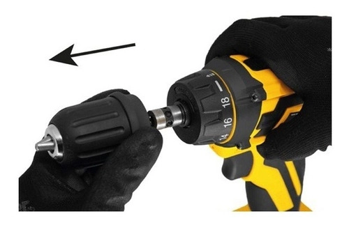 Parafusadeira/furadeira a bateria 12V fonte bivolt automática PFV112QR VONDER