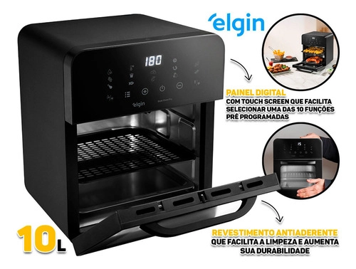 Fritadeira Air fryer Forno 10 Litros ELGIN Fritadeira Air fryer Forno 10 Litros ELGIN