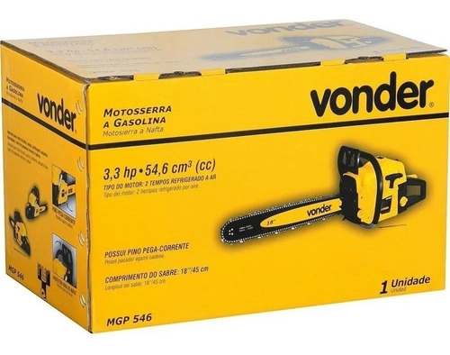 Motosserra A Gasolina 3,3hp MGP546 Vonder