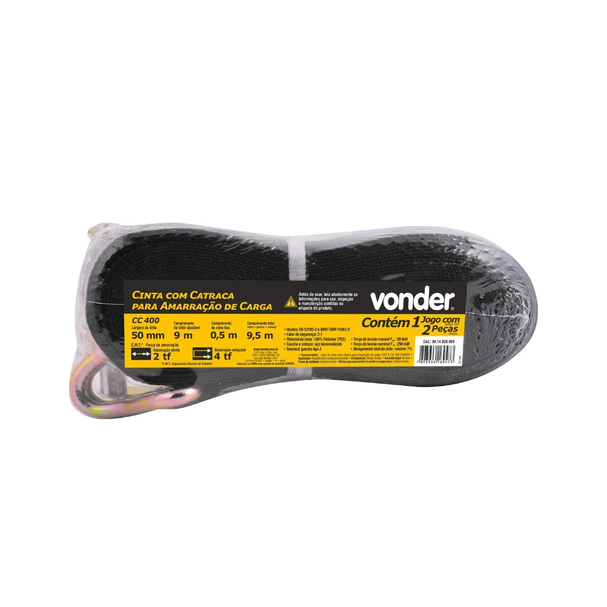 Cinta com catraca para amarração de carga CC400 VONDER
