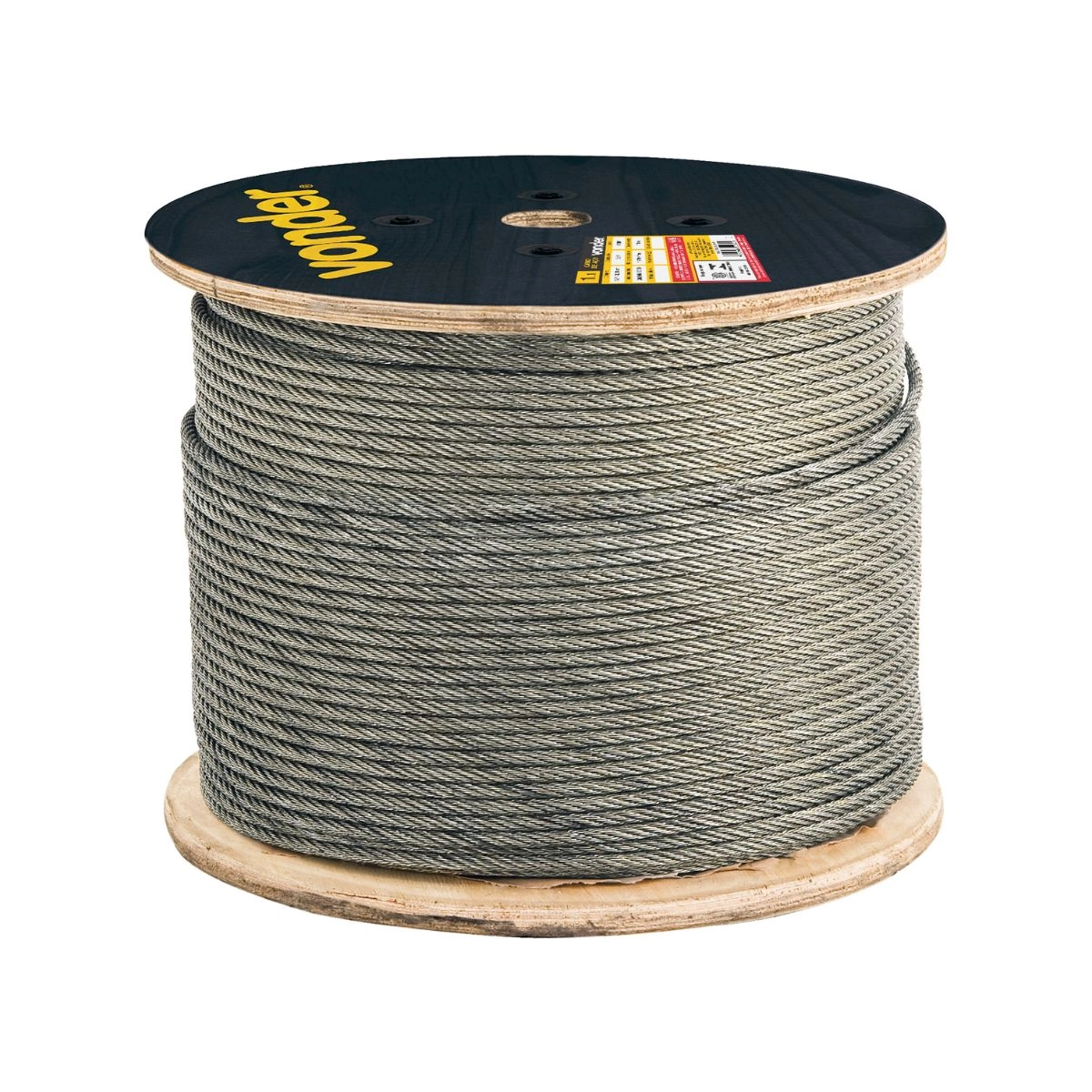 Cabo de Aço Galvanizado alma de fibra 3,18 mm - 1/8" VONDER Cabo de Aço Galvanizado alma de fibra 3,18 mm - 1/8" VONDER