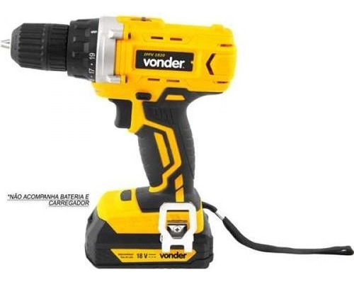 Parafusadeira furadeira a bateria 18V sem bateria e sem carregador IPFV1820 VONDER Parafusadeira furadeira a bateria 18V sem bateria e sem carregador IPFV1820 VONDER