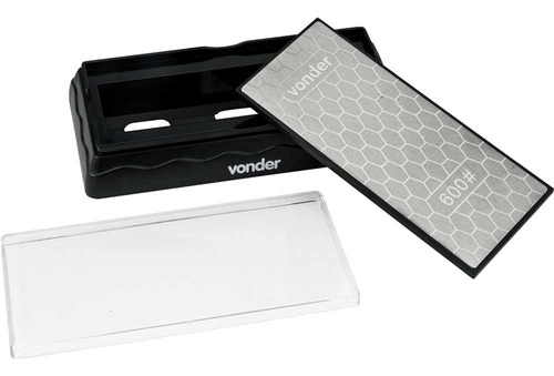 Pedra para afiar diamantada,base de 7" dupla face G 600/1200 VONDER