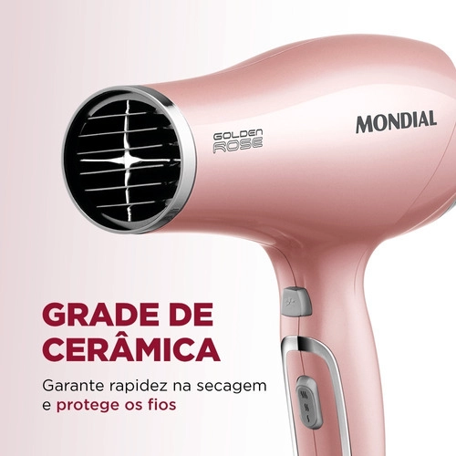 Secador de Cabelo Mondial Golden Rose SC32 2000W