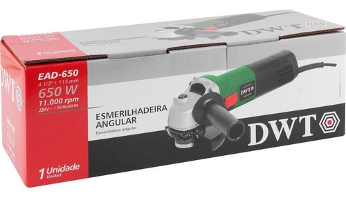 Esmerilhadeira angular 4 1/2 EAD650 650W DWT