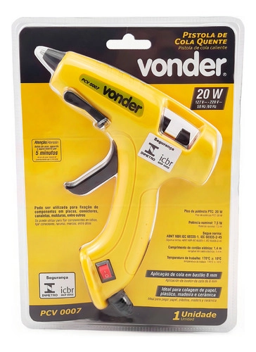 Pistola de cola quente 20W PCV0007 VONDER 
