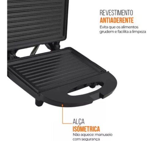 Sanduicheira e Grill Kian PRETO Sanduicheira e Grill Kian PRETO