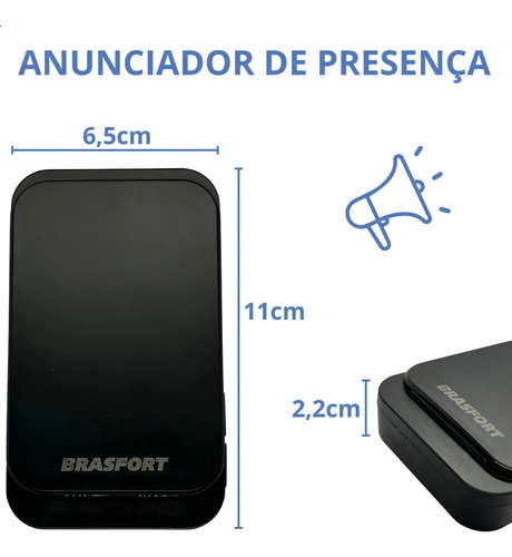 Anunciador De Presença Com Sensor Brasfort Anunciador De Presença Com Sensor Brasfort