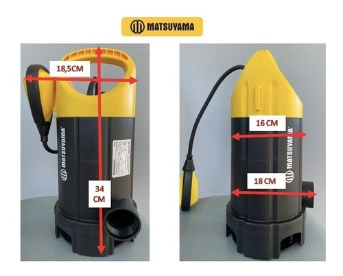 Bomba Submersa 0,5HP 370W Matsuyama