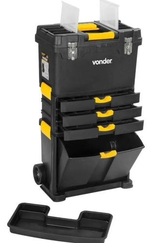 Caixa para ferramentas plástica com rodas CRV0500 VONDER Caixa para ferramentas plástica com rodas CRV0500 VONDER