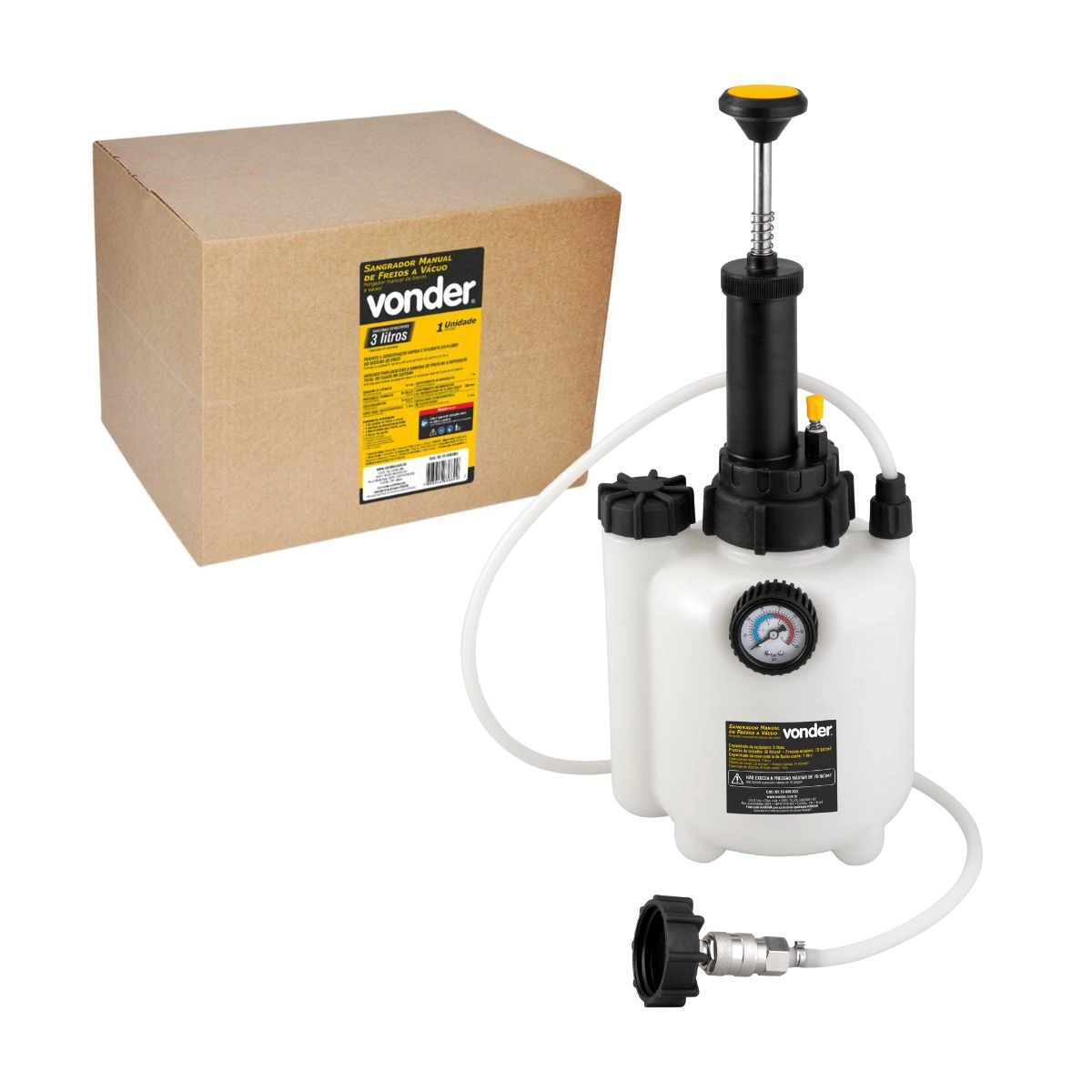 Sangrador manual de freios a vácuo 3 litros VONDER