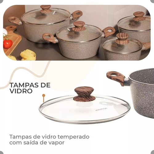 Jogo De Panelas Antiaderente Cerâmica Mimo Style Jogo De Panelas Antiaderente Cerâmica Mimo Style