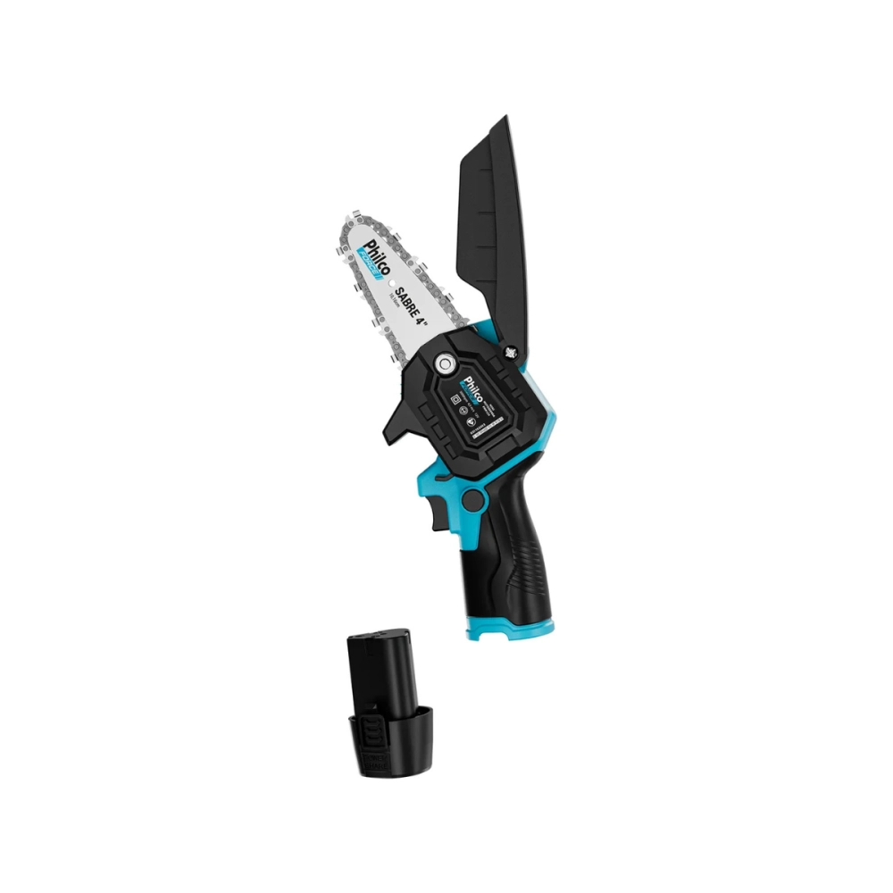 Mini Motosserra Force PMM124 Bateria 12V Sabre 4 Pol 7 Acessórios Philco